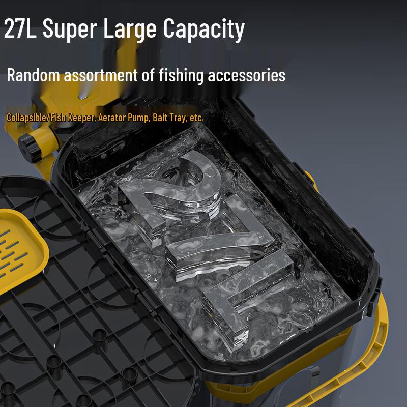 Multifunktionaler Angelkübel & Köderbox mit Sitz