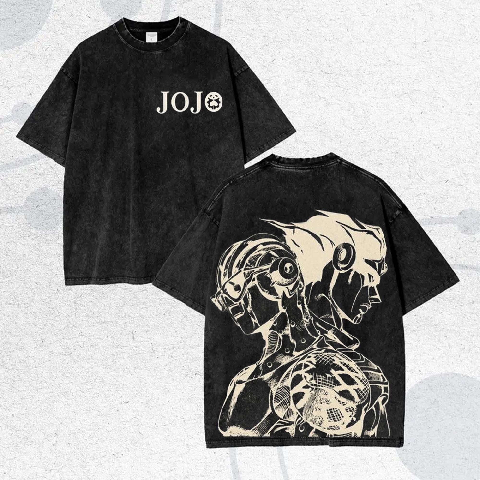 

Vintage Washed T-shirt Jojo Graphic Retro Street Oversized Y2k Men Women Short Sleeve Casual Cotton Loose Comfortable Female Male Clothing M фіолетовий