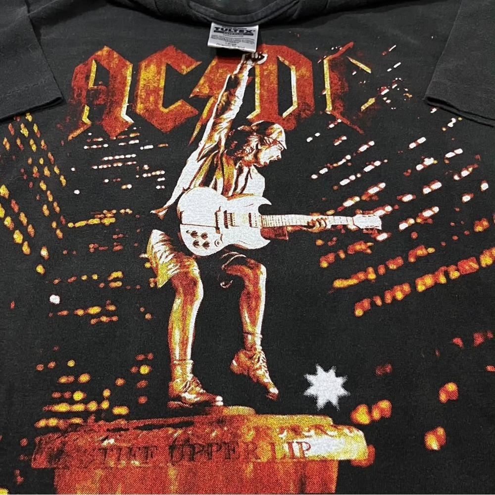 ACDC World Tour 2000 Vintage 90s Band Tour Size L Single Stitch Shirt REPRINT