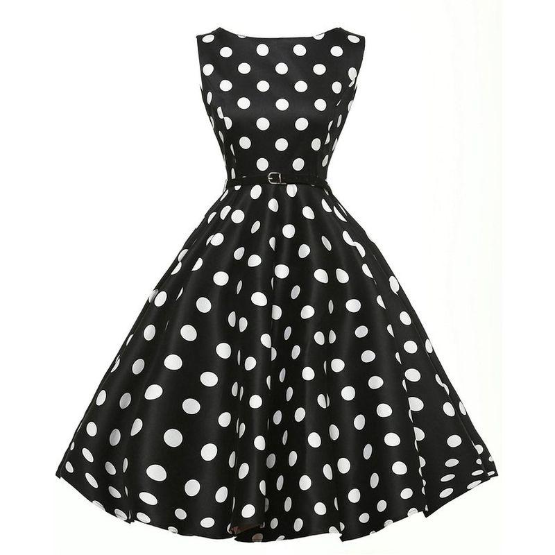 

S50 Spring and Summer EBay Vintage Belted Dress Black S