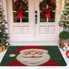 Christmas Door Mat Red Santa Claus Outdoor and indoor Gingerbread Man Carpet  New Year 2026 Merry Christmas Home Decor Foot Mat