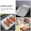 Edelstahl Grill Pan Barbecue Tablett Backen Braten Platte Haushaltswerkzeug gewelltes Muster