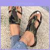 Camouflage Slip On Sandals With Rubber Sole For Casual Summer Wear