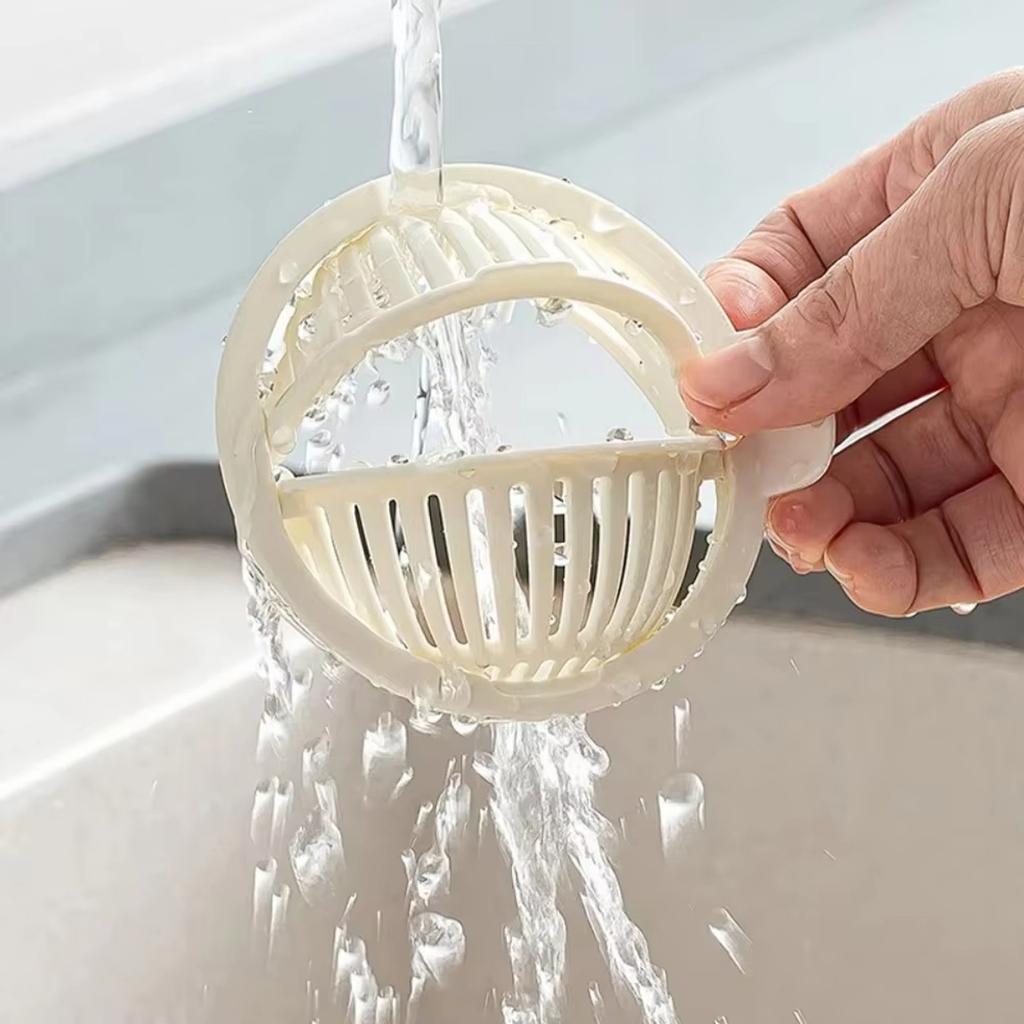 Plastic Round Sink Strainer Basket with Handle for Kitchen Sink Drainage and Food Residue Collection