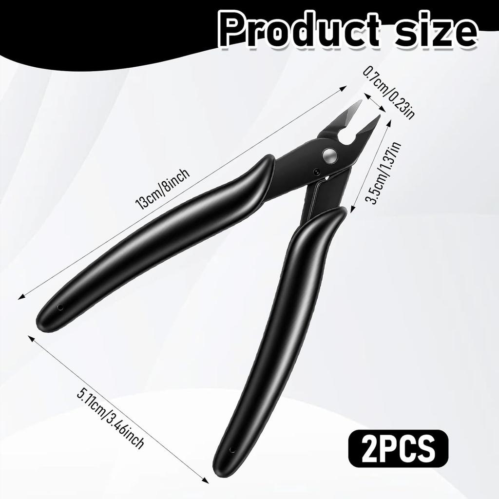 Mini Hair Extension Plier, Flush Wire Cutter Small Hair Pliers with an Opening Spring Keratin Cutting Pliers with an Opening Spring, Hairs Extensions