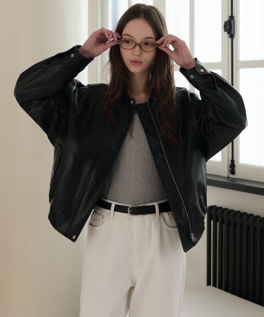 OSTKAKA Essential Leather Belt Black