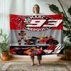 130cm×150cm Fashion Art Print 93 M-marcs Blanket Home Living Room Plush Sleeping Blanket Outdoor Car Warm Cover Blanket Bed