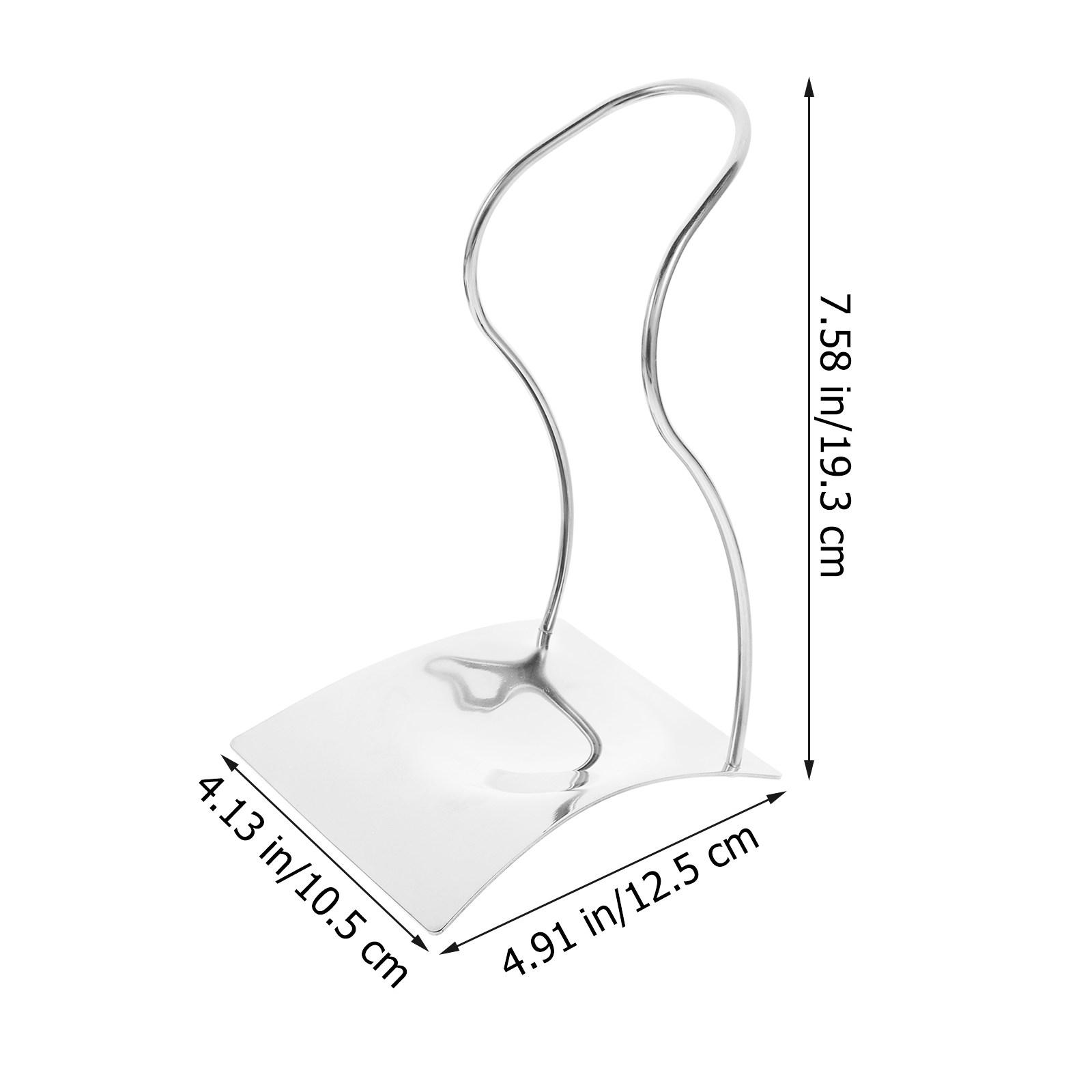 

Stainless Steel Spoon Rest Holder for Kitchen Restaurant Countertop Ladle Spoon Utensil Drain Rack Heat Resistant Sturdy Elegant серебряный