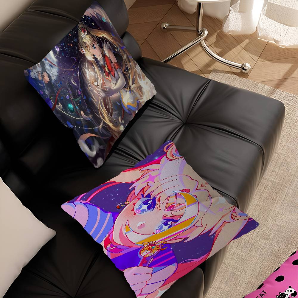 Anime R-Role S-Sailor M-Moon Pillowcase Toon Gift Cushion Cover Bedroom Home Sofa Chair Seat Decor Pillow Case