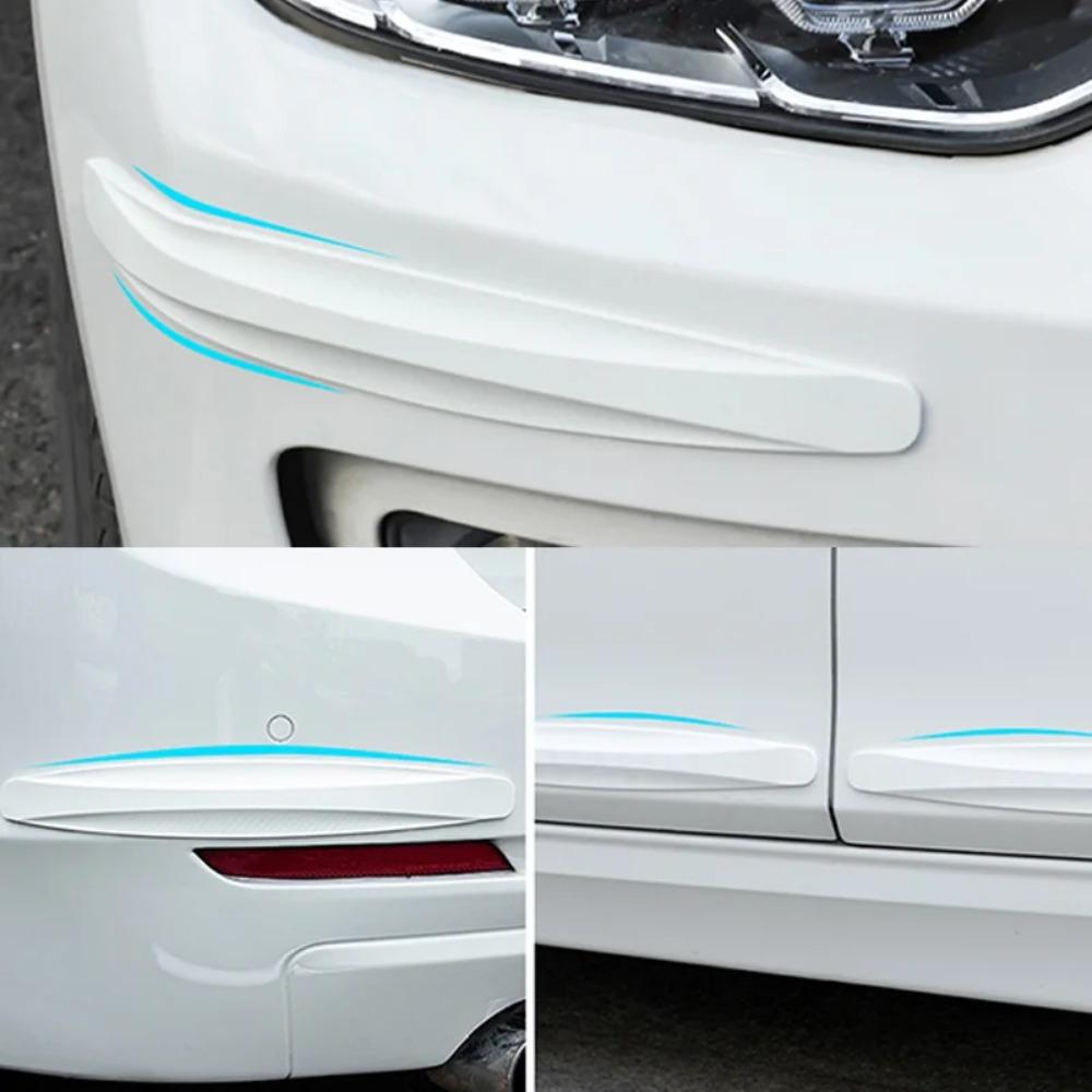 2pcs Car Bumper Protector Strip Guard Corner Protection Strips Scratch Protector Crash Blade Anti-collision Auto Accessories