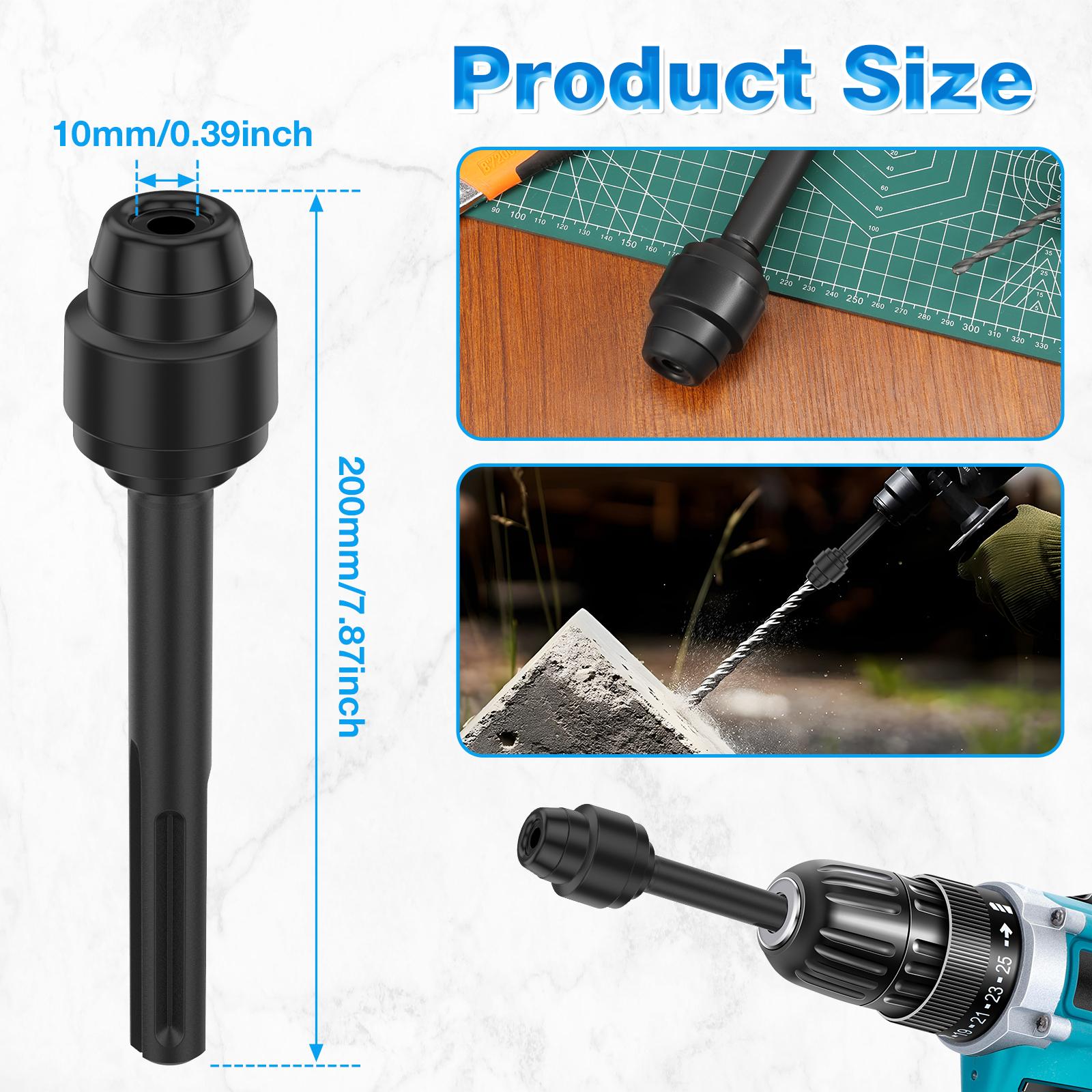 

SDS Max To SDS Plus Chuck Adaptor Chuck Adaptor Converter, Drills Chuck Drill Converter Shank Quick Tool for Construction