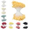 350 Pcs Matte Flat-Head Malt Rose Flower Stamens for Rice Flower, Candy Cake, and Simulation Crafts.