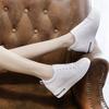 Autumn new breathable women's shoes flat-soled casual height-increasing single shoes platform shoes
