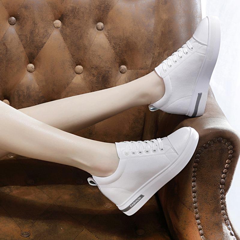 Autumn new breathable women's shoes flat-soled casual height-increasing single shoes platform shoes
