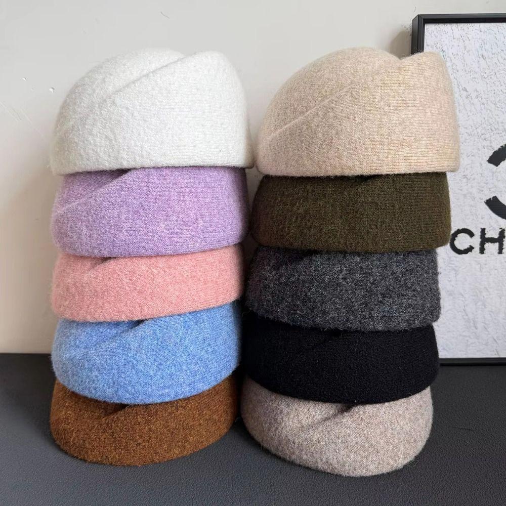 French Style Pillbox Hat Elegant Fedora Hat Vintage Woolen Top Hat  Wedding Party