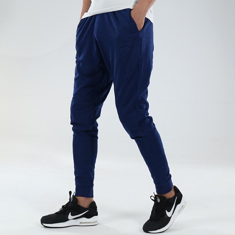 Nike Solid Color Casual Sport Joggers Men bottoms Blue 928444-478