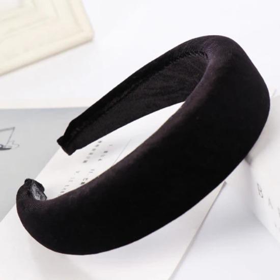 Thick Velvet Headband Hair Bands For Women Hair Accessories Plastic Padded Hairbands Retro Headwear Comfortable Head Hoop 4CM
