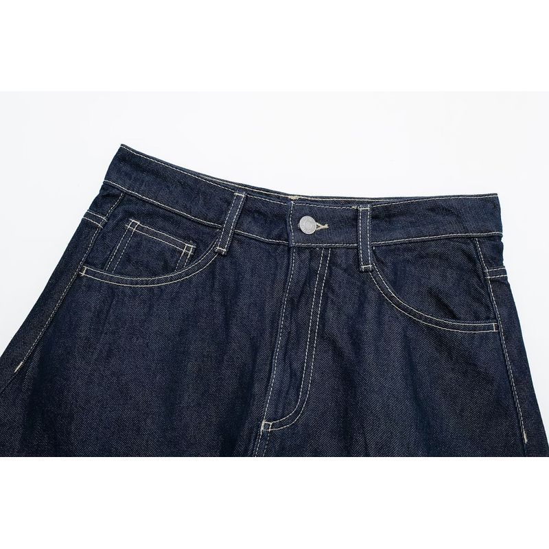 Kaslead New Arrival Women's Fashion Style Stylish Simple and Versatile Balloon Style Denim Skirt 2569290