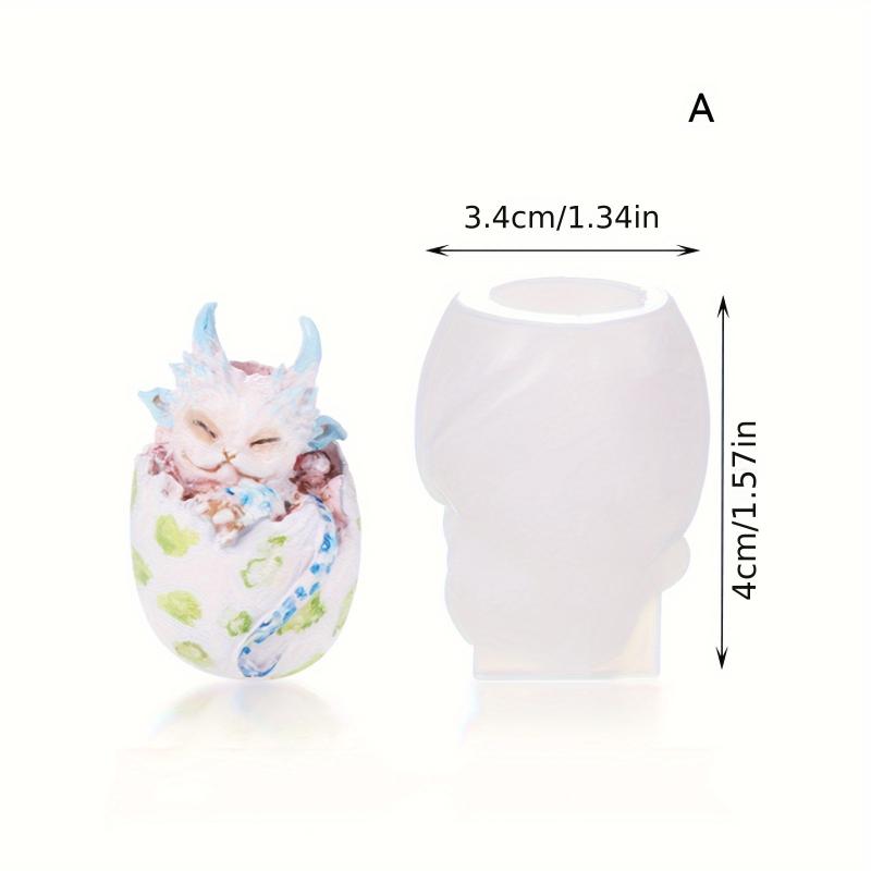 Mini Dragon Egg Resin Mold Epoxy Silicon Fondant Molds Cute 3D Dragon Keychain DIY Crafts Ornaments Casting Animals Mould