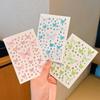 Self-adhesive Rhinestone Face Stickers Resin Butterfly Decals Butterfly Face Stickers  Children's