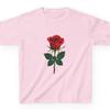 Classic Red Rose Girls Shirt | Floral Print Kids Apparel | Girls Nature Lover Gift | Bright Red Flower Top | Fast & Free Shipping USA
