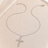 New Personalized and Fashionable Cross Silver Collarbone Chain Pendant for Women