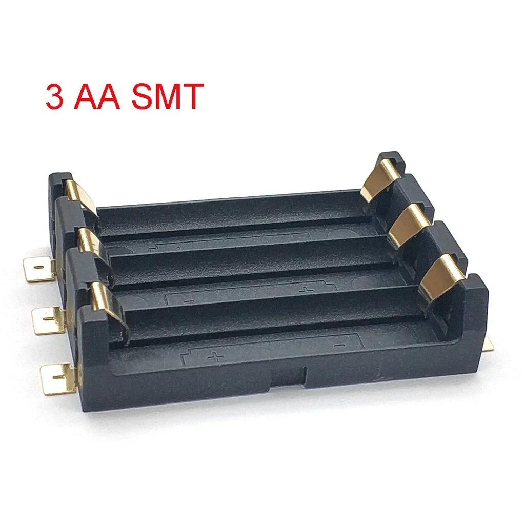 High Quality 1 2 3 AA Battery Box SMT SMD THM 1 2 3 AA Battery Holder Battery Box 14500