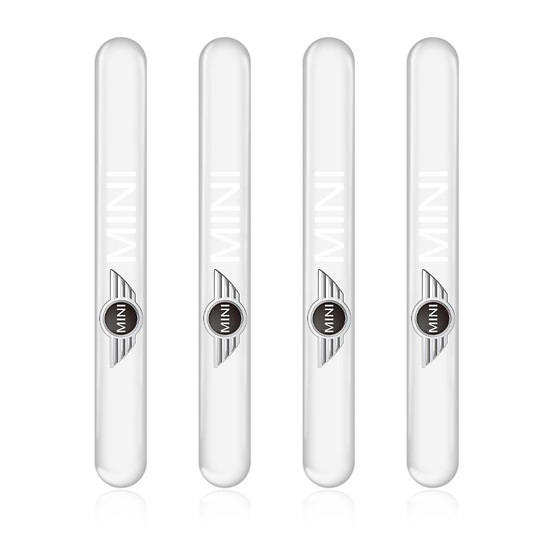 4PCS Transparent Car Door Anti-collision Protector Bumper Strip Sticker For BMW Mini Cooper F54 F55 F56 R56 R60 SONE Roadster Clubman Coupe