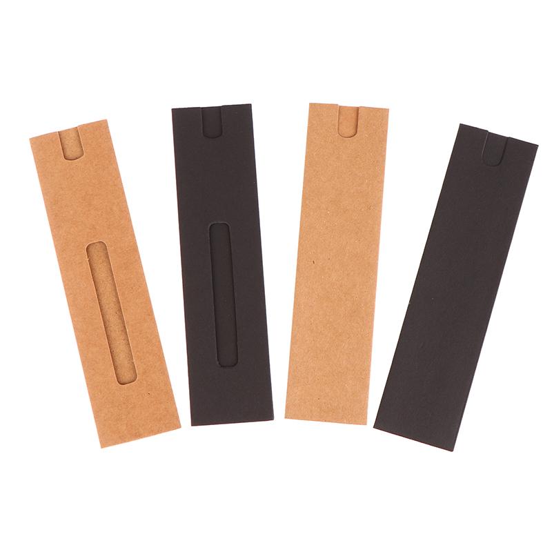 10Pcs Pen Box Gift Sleeve Packaging Single Fountain Holder Pouch Ballpoint Cardboard Empty Case Kraft Paper Pen Sleeves