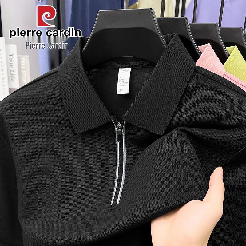 Pierre Cardin Men s Summer Casual Zip Polo T-Shirt 4XL