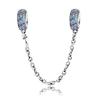 Proteggi il bracciale dalla caduta Tutti i tipi di stile Catena di sicurezza Bracciale in argento sterling S925 Accessori fai da te Gioielli in argento con perline