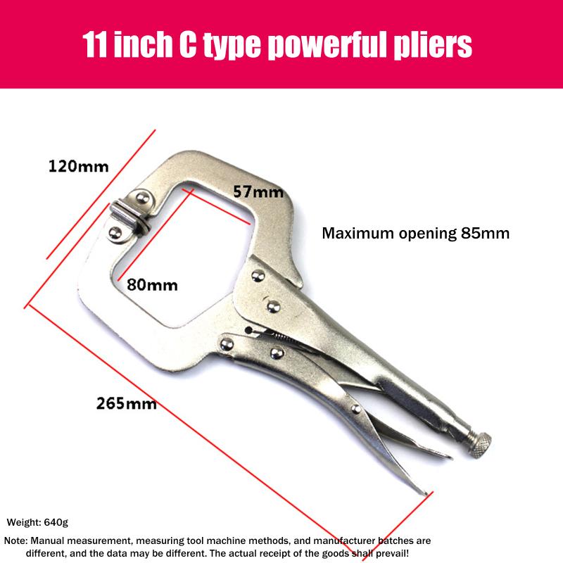 Steel C Clamp Vise Grip Locking Welding Pliers Wood Tenon Locator Tool Tools Herramientas De Mano Ferramentas Man