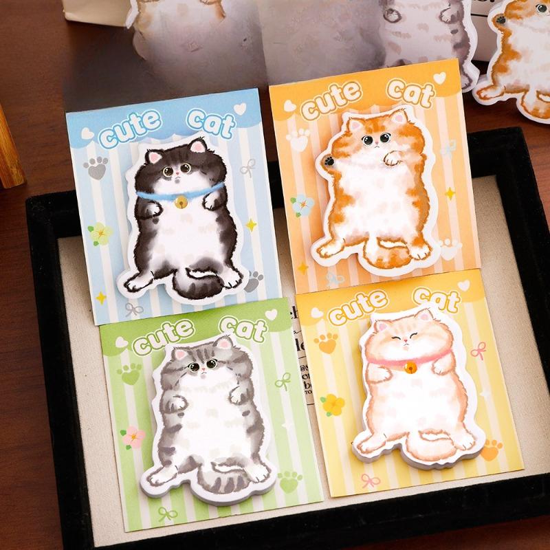 Gift Cat Special Shaped Sticky Note Cute Girl Heart Message Book Student Stationery N Times Office School SuppliesKawai Lovely