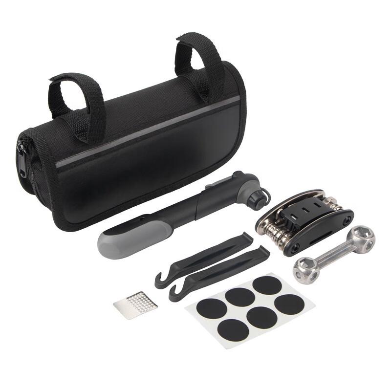 Portable Mini High-Pressure Bicycle & Ball Pump with Tool Kit One Size