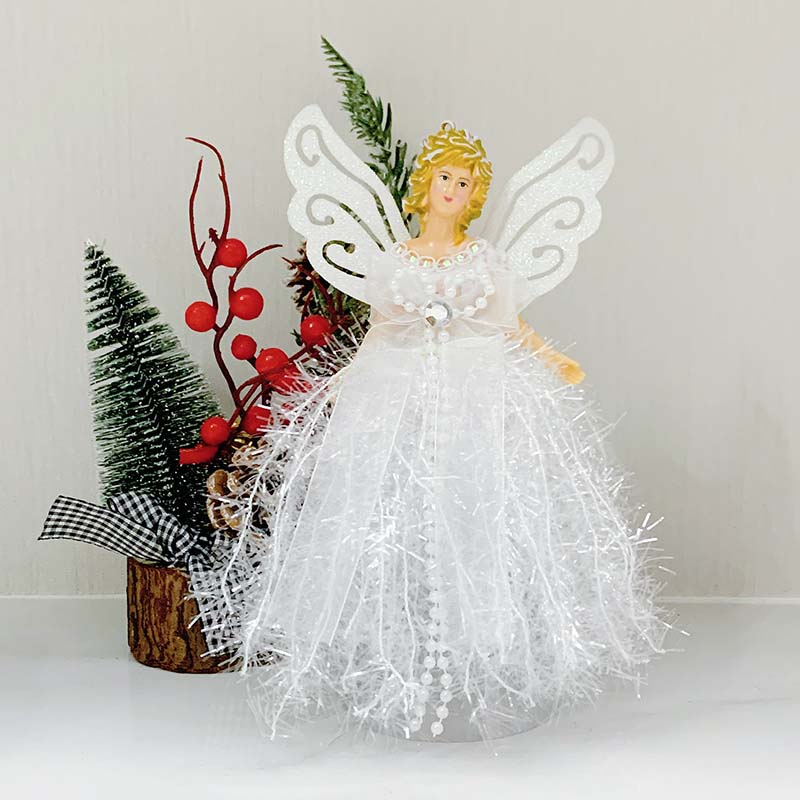 WTEMPO Creative Little Angel Doll Christmas Ornaments Retro DIY Festive Indoor & Outdoor Party Decor Props Christmas Tree Hanging Pendants Gifts