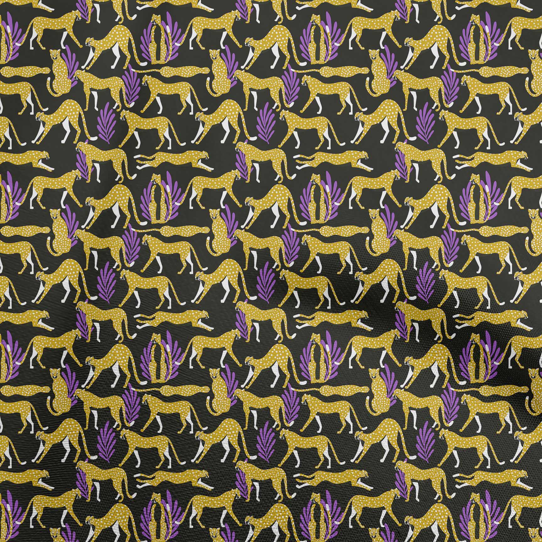 

oneOone Cotton Flex Dusty Violet Fabric Tropical Leaf with Animal Fabric for Sewing Printed Craft Fabric by The Yard 40 Inch 42InchWide-ViscoseChiffon жовтий
