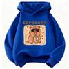 Felpa con Cappuccio Divertente Capibara che Beve Succo per Bambini Felpa Carina per Ragazzi Ragazze Autunno Primavera Felpe Casual