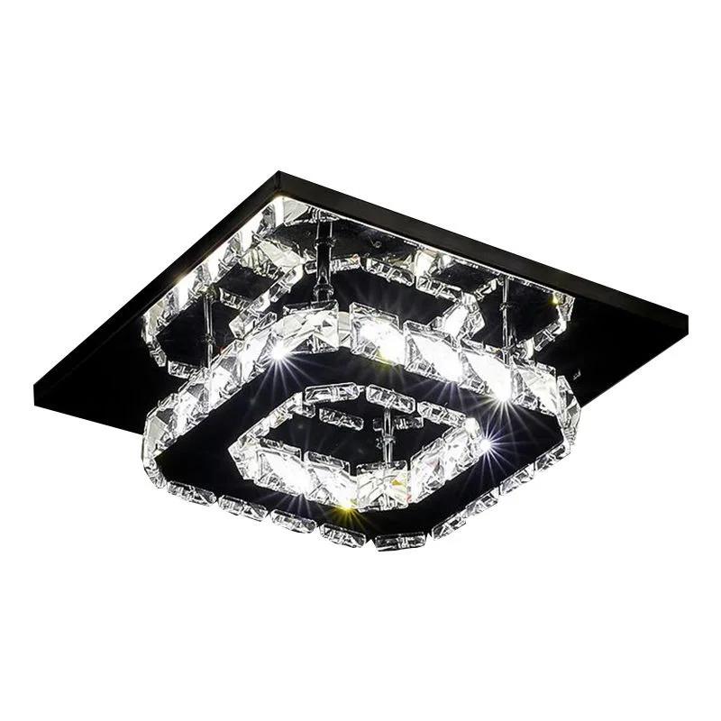 Modern Crystal Led Chandeliers Lighting 12W Led Lamps Living Room Bedroom Crystal Chandelier Led Lustre Chandelier Lamps