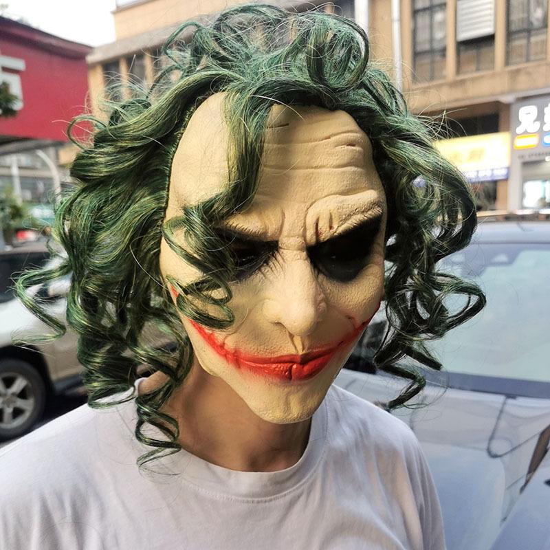 The Dark Knight Batman Joker Joker Latex mask hood cos Halloween