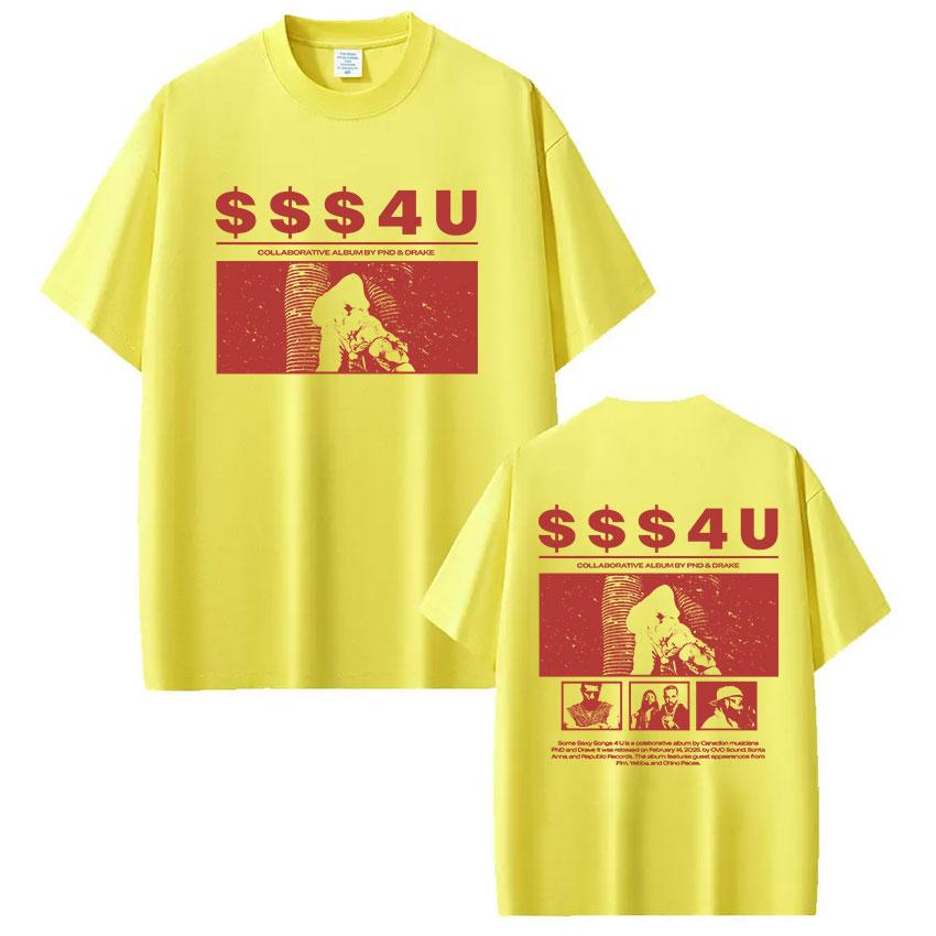 Rapper PARTYNEXTDOOR & Drake Some Sexy Songs 4 U SSS4U 2025 T Shirts Men's Women Clothing Cotton Short Sleeve Oversized T-shirts