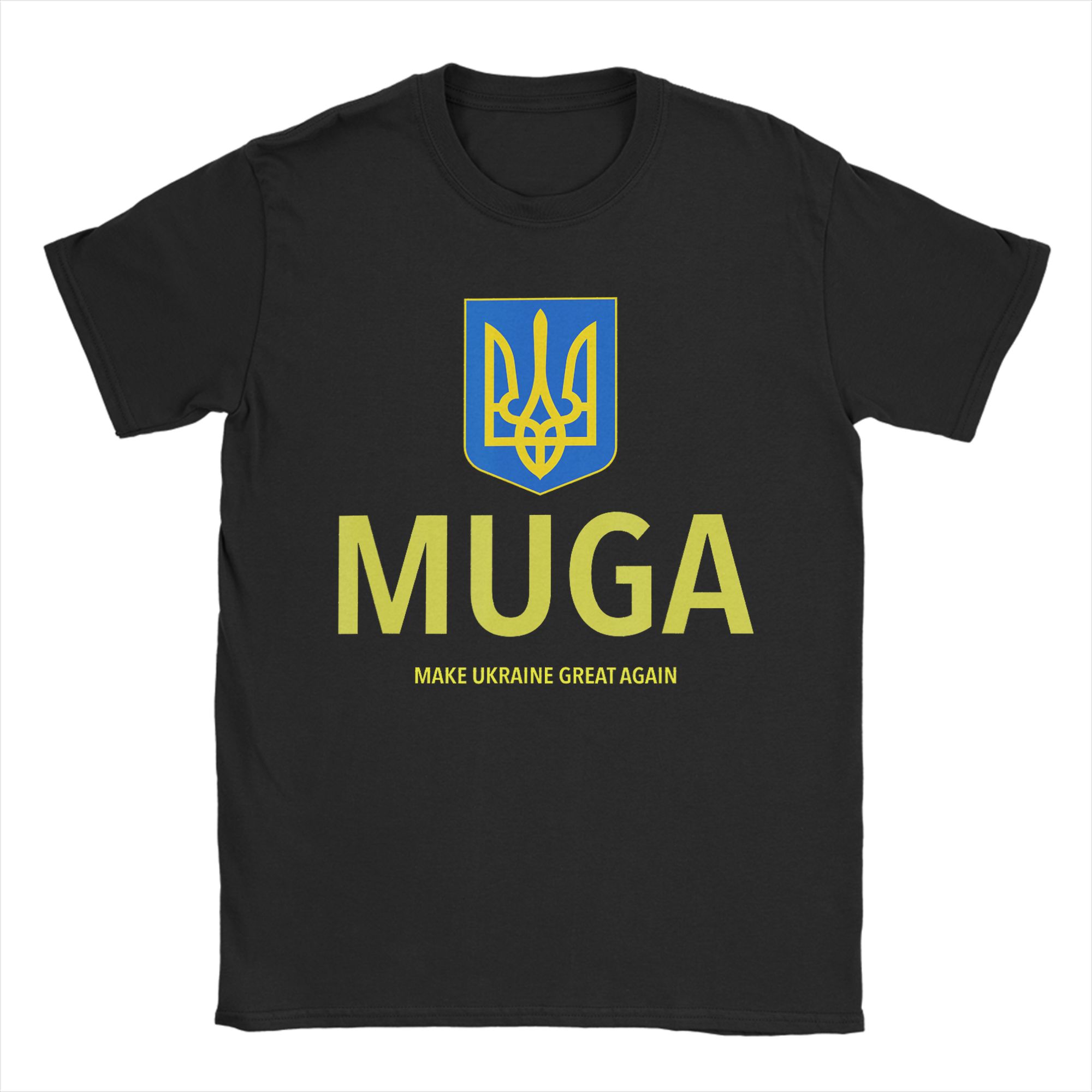

MUGA Make Ukraine Great Again T Shirts Men Cotton Funny T-Shirts Round Collar Tee Shirt Short Sleeve Clothing Plus Size 5XL різнокольоровий