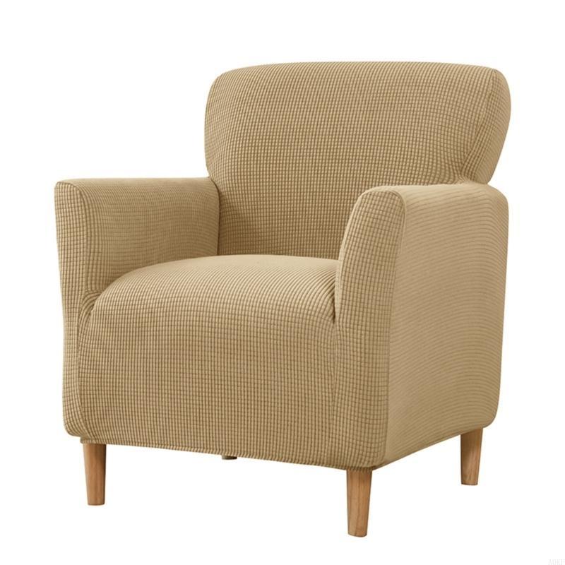 

Chair Cover Stretch Spandex Club Sofa Corn Armchair Slipcover Comfort for Any Room Setting Chair Protector A0KF хакі