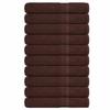 Sauna Towels 10 Pcs Brown 80x200 Cm 360 G/m² 100% Cotton