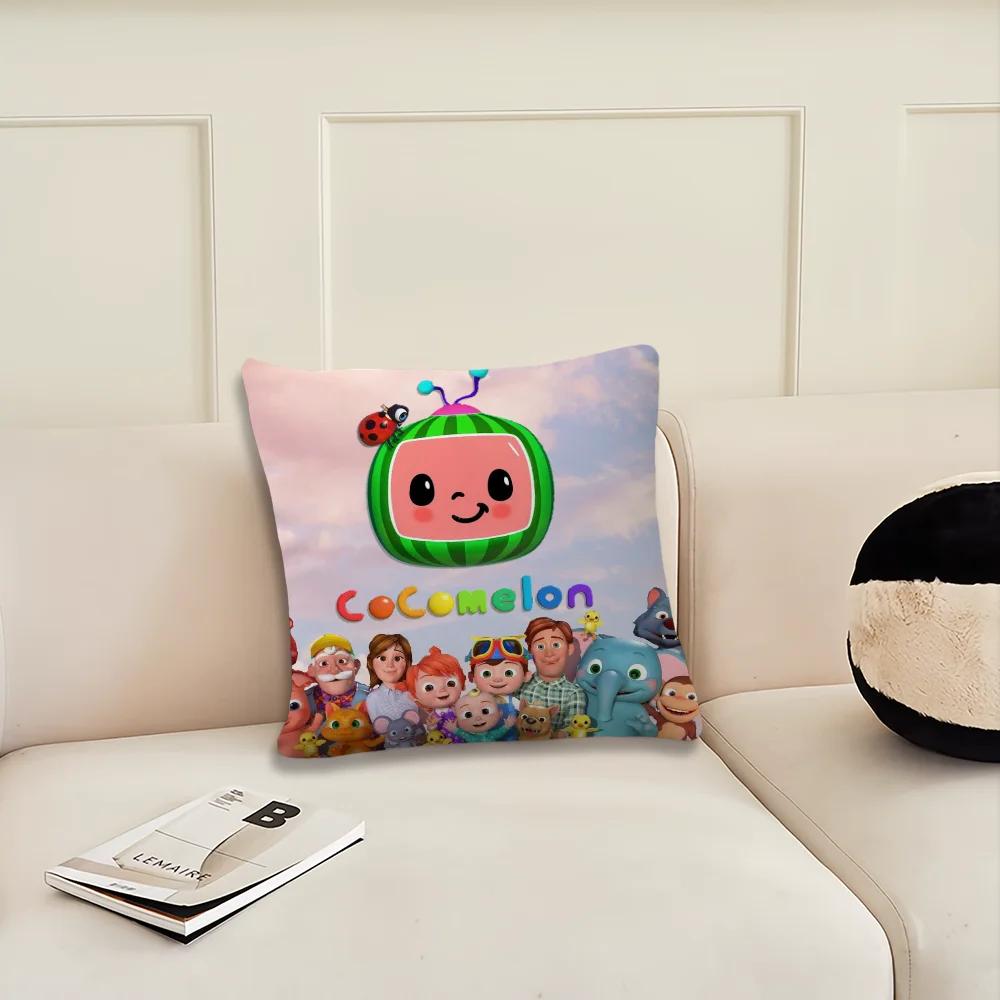 Cartoon Cute C-Cocomelons Baby Pillow Case Living Room Home Sofa Office Shop Cover Printing Comfort Decoration Nordic Simplicity