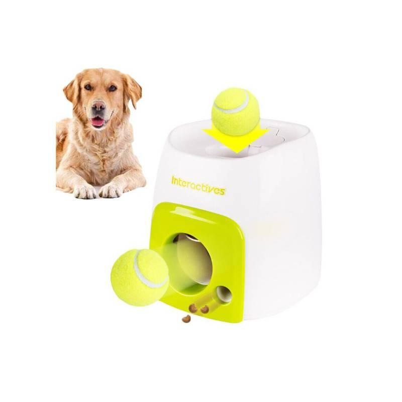 Interaktives Smart-Hundeleckerli-Spender-Spielzeug Automatisches Futtergerät Für Haustiere Grüne Farbe