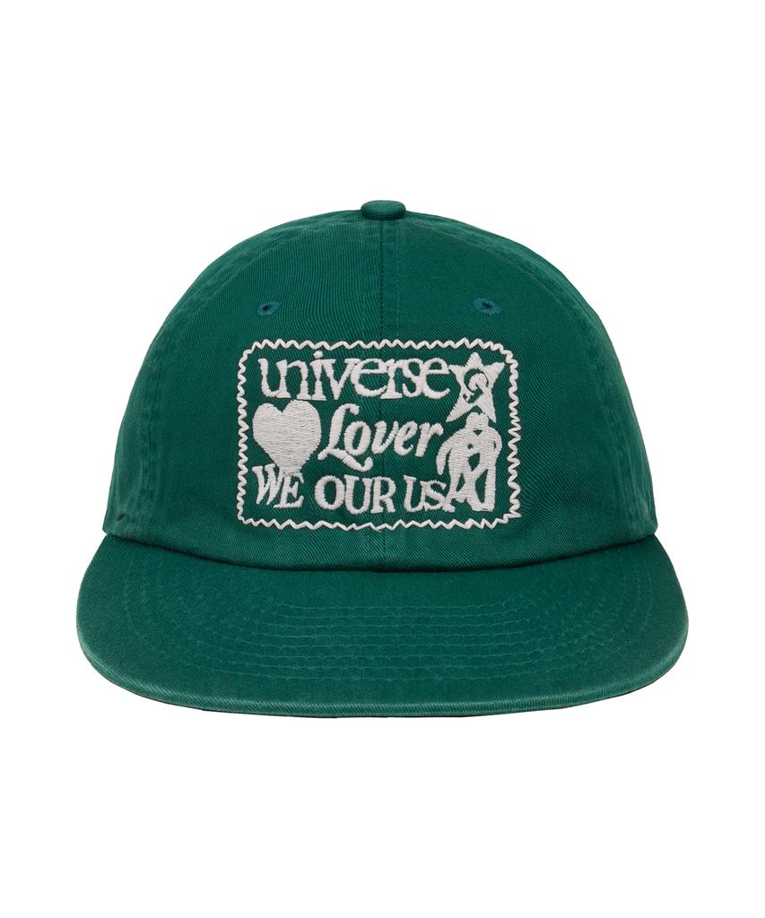 Yunibeoseugameonteu Universe Rubber Patch Washed Cap_Green