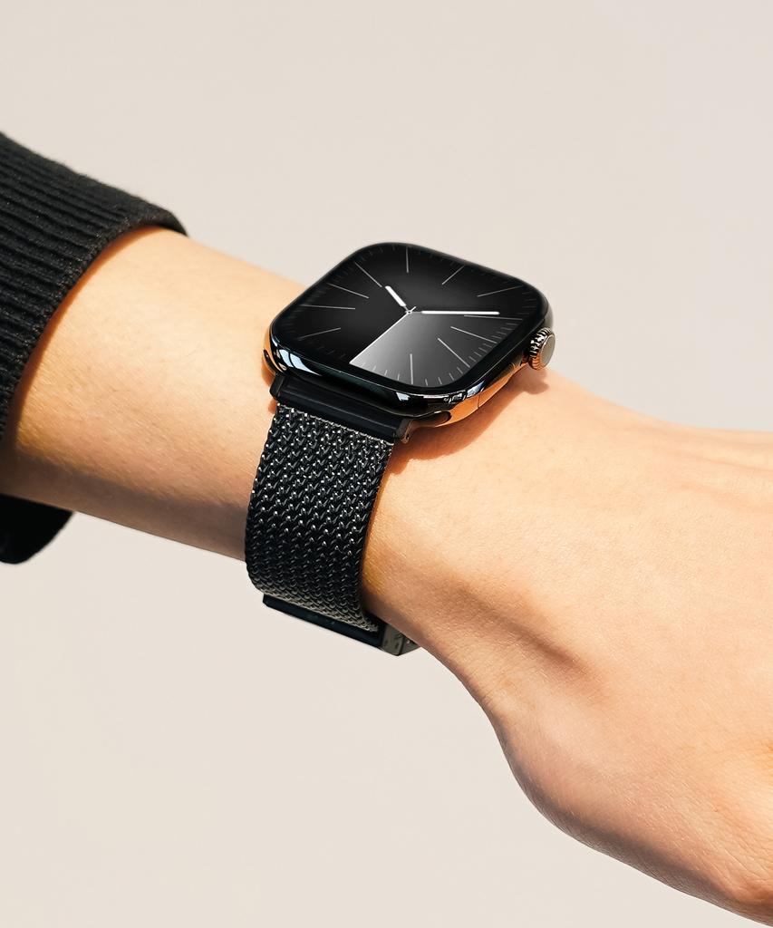 Biltin Apple Watch Metal Glossy Strap Ultra Slim 11 10 9 Se3