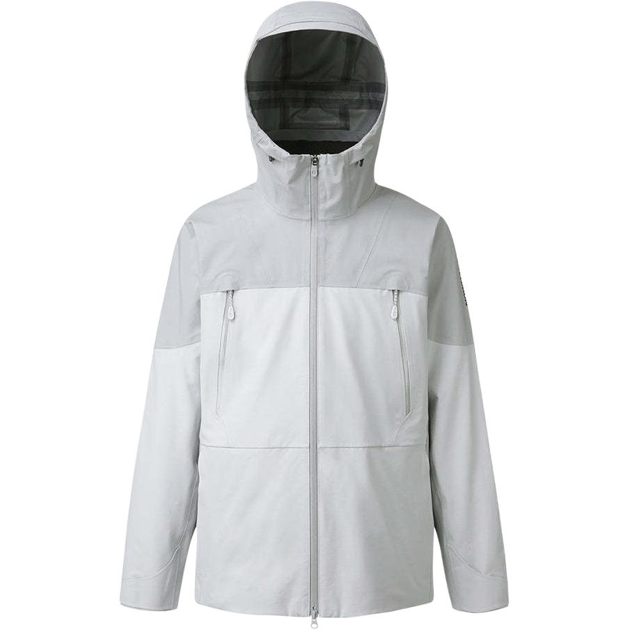 Salomon Color Block Hooded Zip Long Sleeve Down Jacket Women outerwear Gray LC2699600