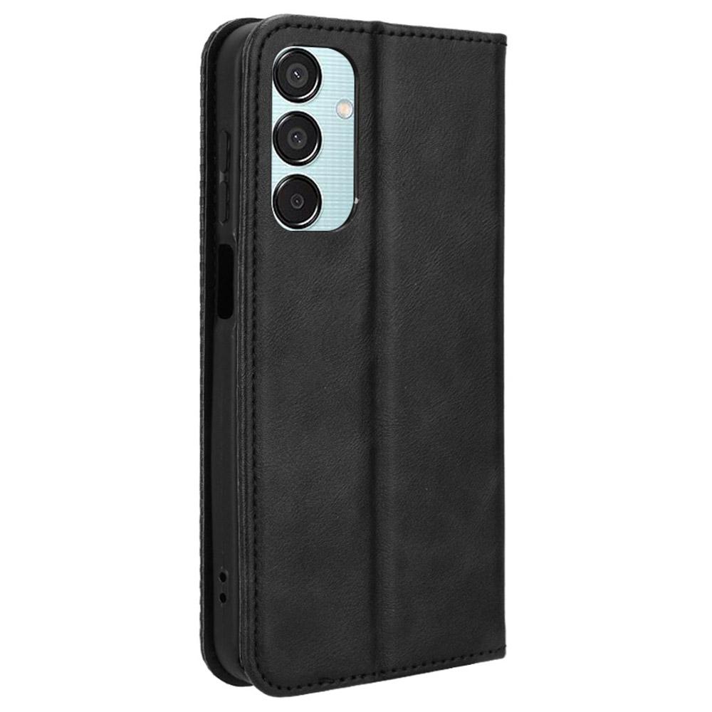 For Samsung Galaxy F15 5G/M15 5G Case Vintage PU Leather Folio Phone Cover with Cash/Card Slots