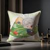 Love and Deepspace Sylus chibi Cushion Cover Case Antidustmite Pillowcase Invisible zipper silky short plush Sofa cushion cover